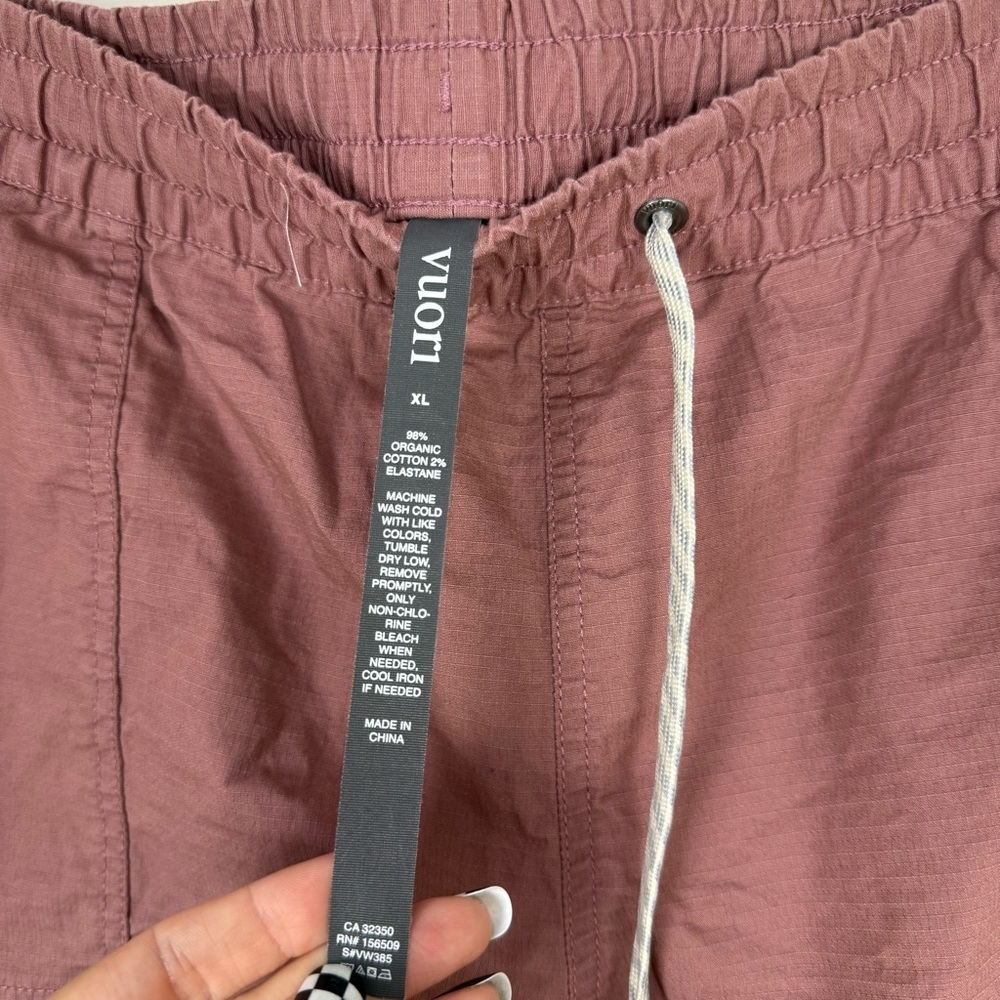 Vuori Mauve Vintage Ripstop Shorts Womens Pull On Elastic Waist - Picture 8 of 10
